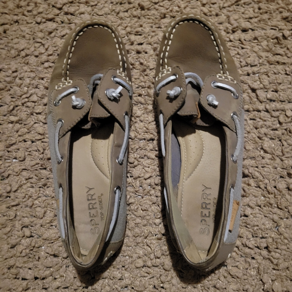 🔥🔥HP🔥🔥11-5-24🔥🔥WOMENS SPERRY TOP SIDER LOAFER SHOES TAN SIZE 7